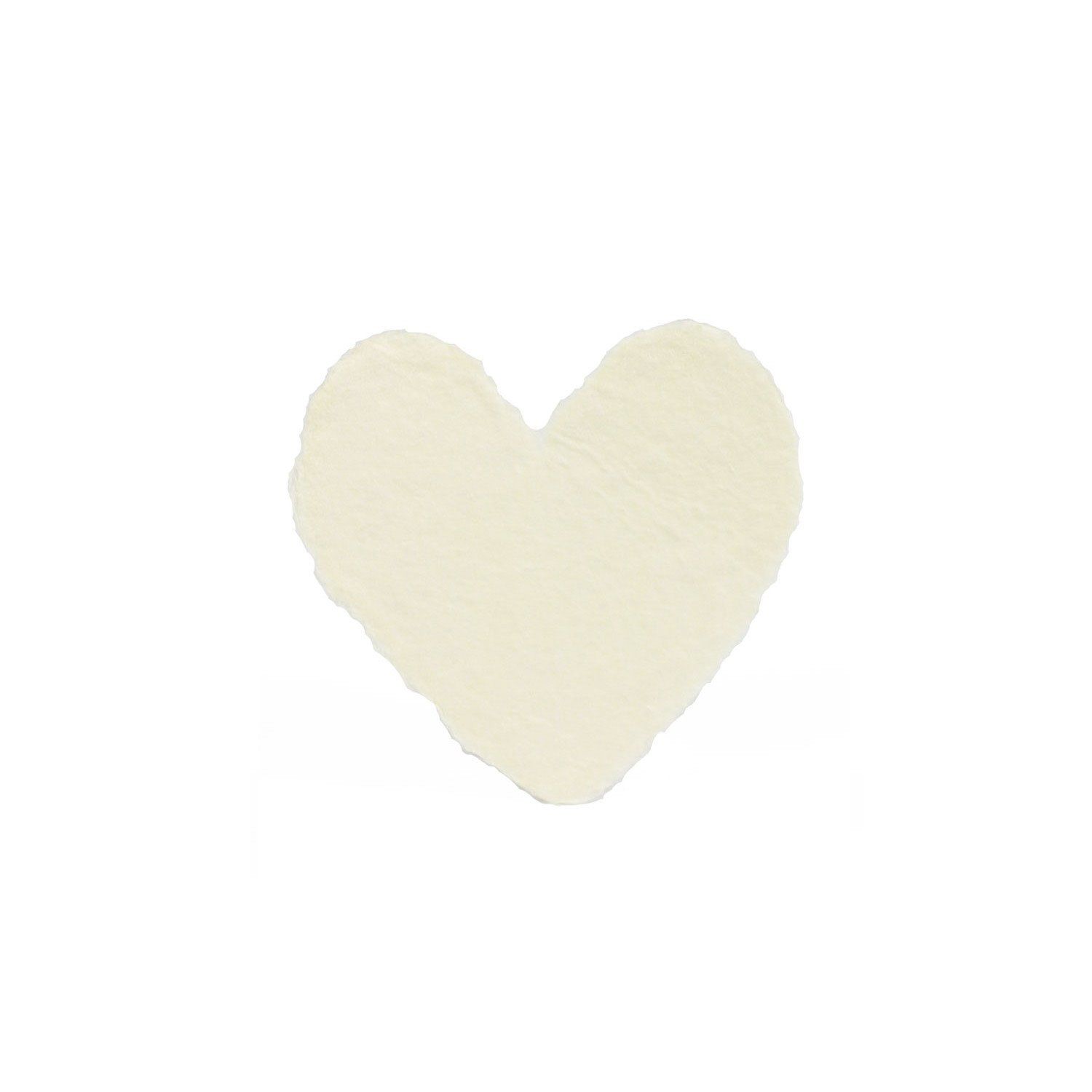 Petite Cream Handmade Paper Heart