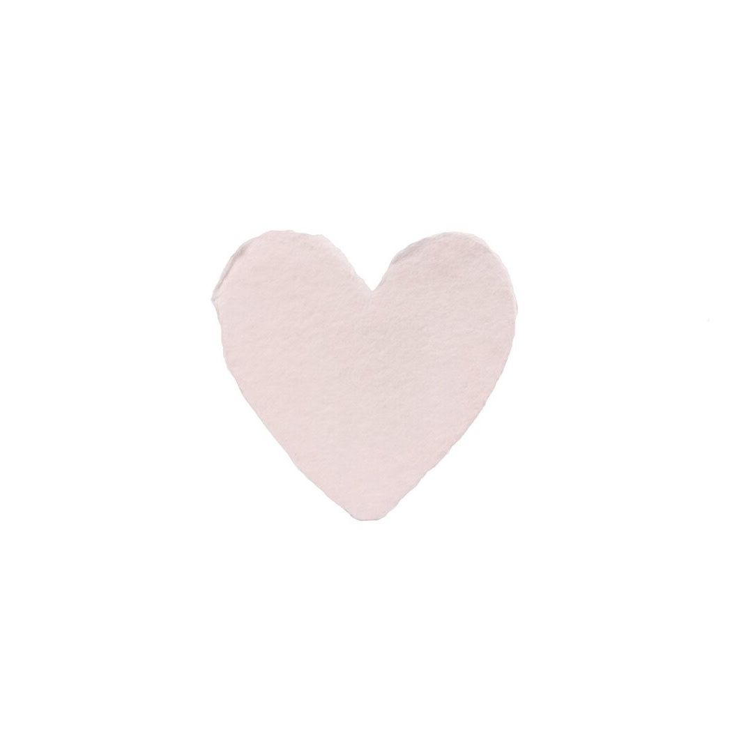 Petite Blush Handmade Paper Heart