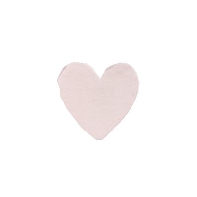Petite Blush Handmade Paper Heart
