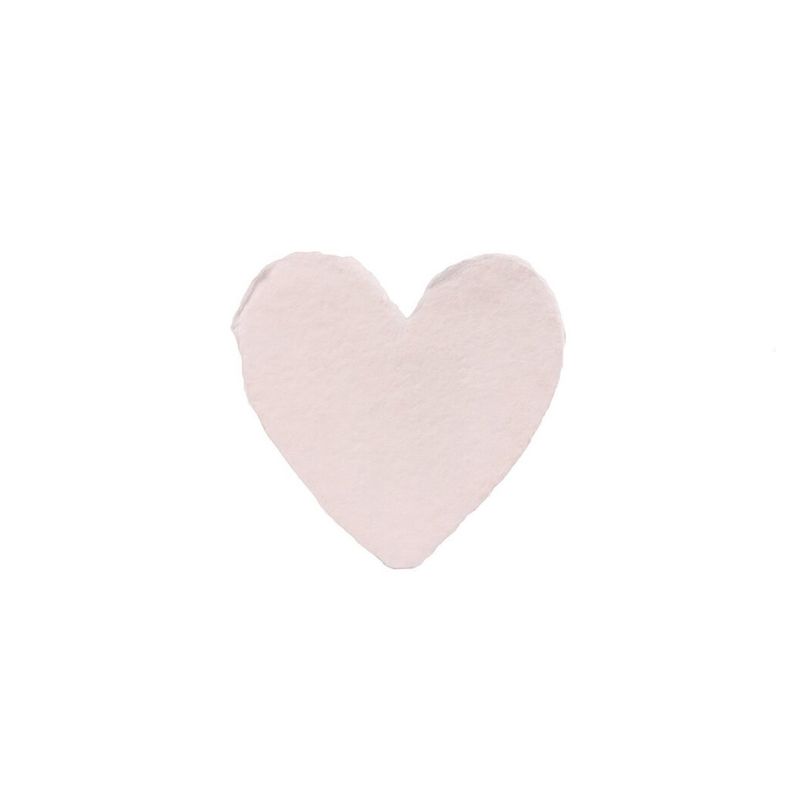 Petite Blush Handmade Paper Heart