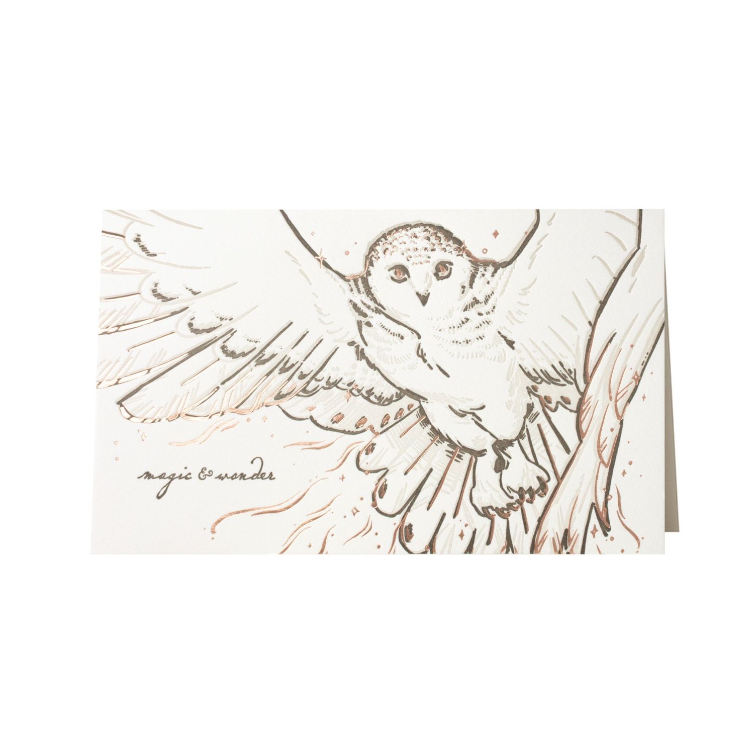 Magic &amp; Wonder Holiday Menagerie Greeting Letterpress Card