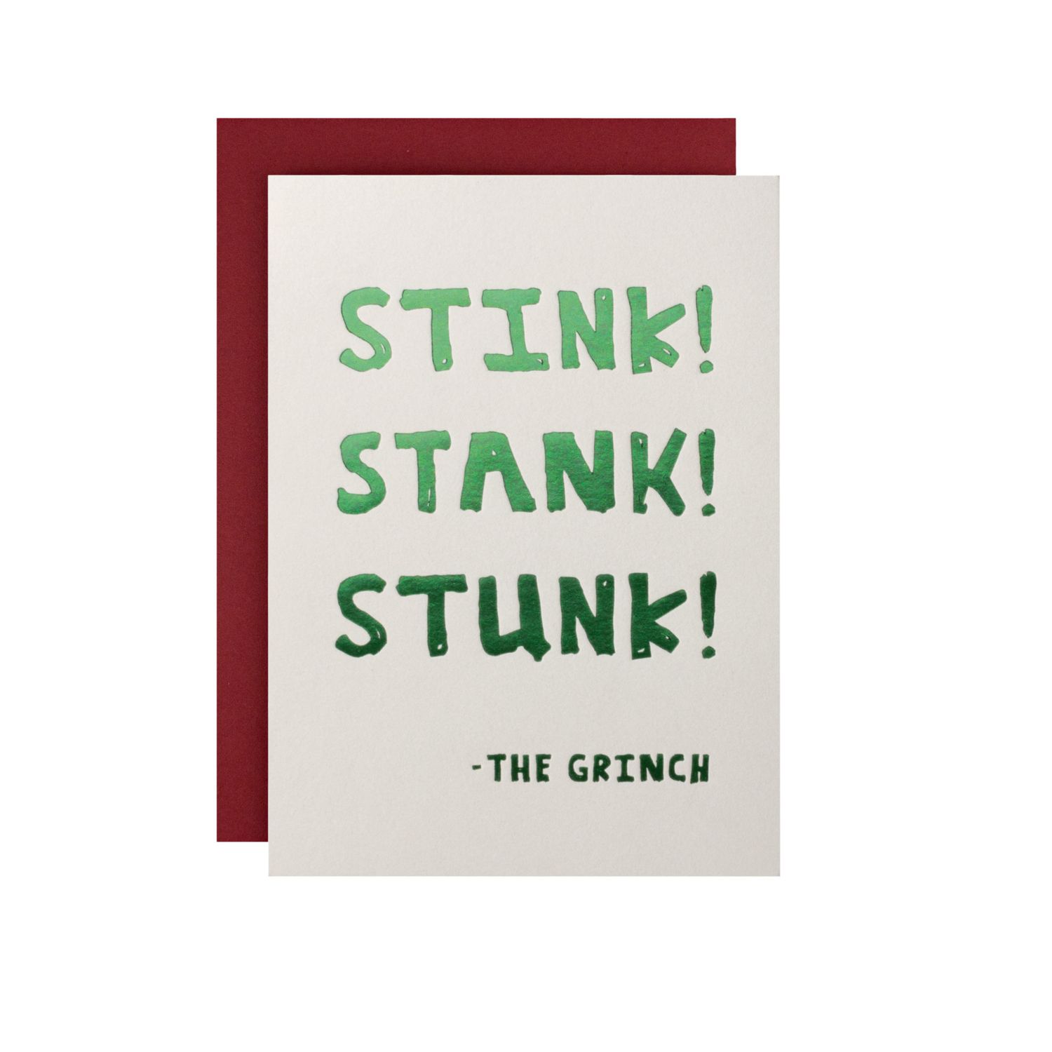 Stink! Stank! Stunk! Christmas Letterpress Card