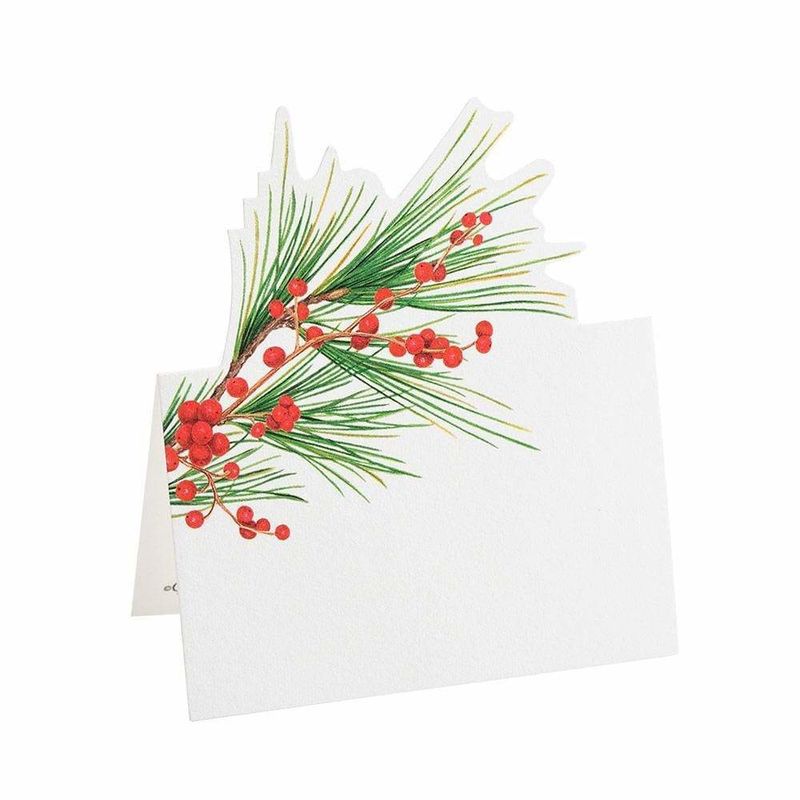 Berries and Pine Placecards