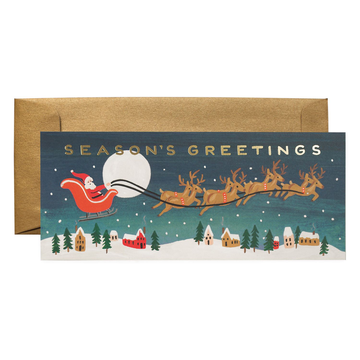 Santa&#39;s Sleigh Holiday Card