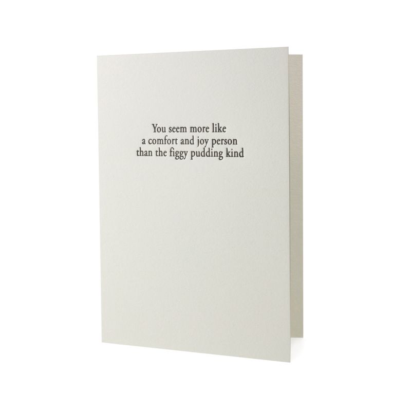 The Figgy Pudding Kind Christmas Letterpress Card