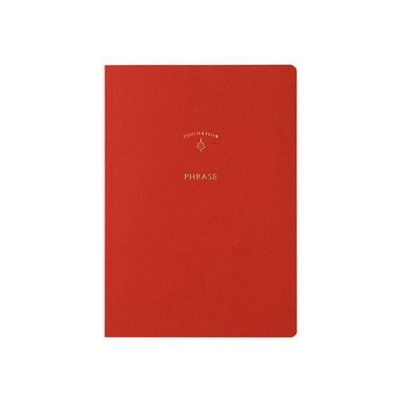 Ruled phrase notebook - red