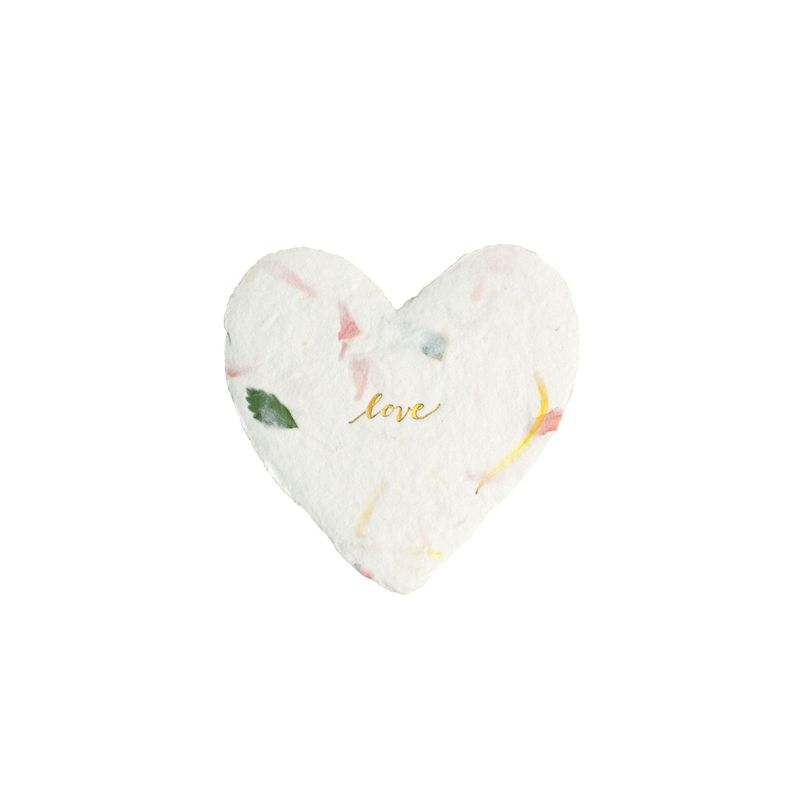 Love Letterpress Foiled Heart Enclosure