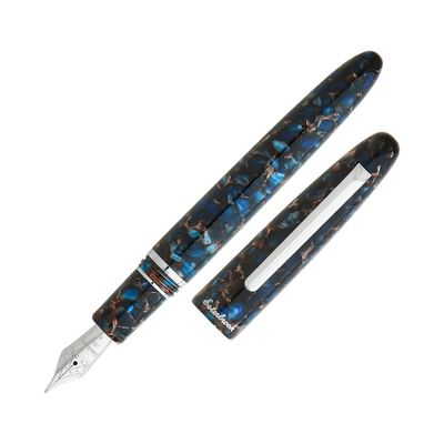 Esterbrook Estie Nouveau Bleu Silver Fountain Pen Fine
