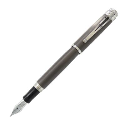 Tornado Black Nickel Platinum Fountain Pen