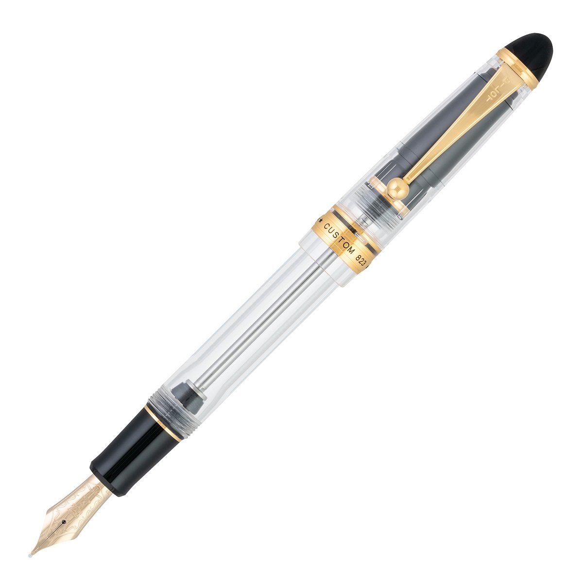 Pilot Custom 823 Clear Fountain Pen with ink