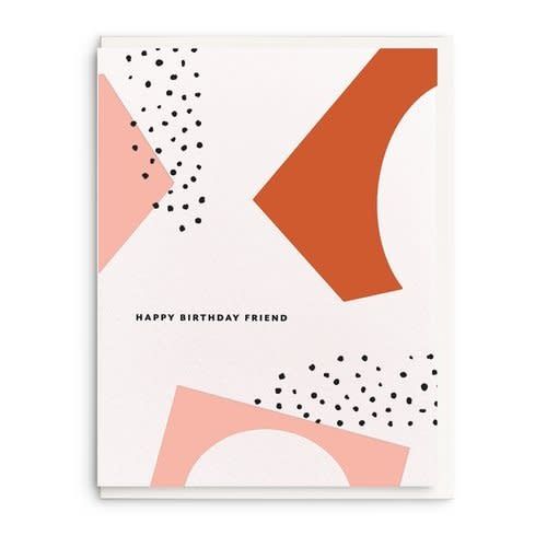 Birthday Friend Letterpress Card