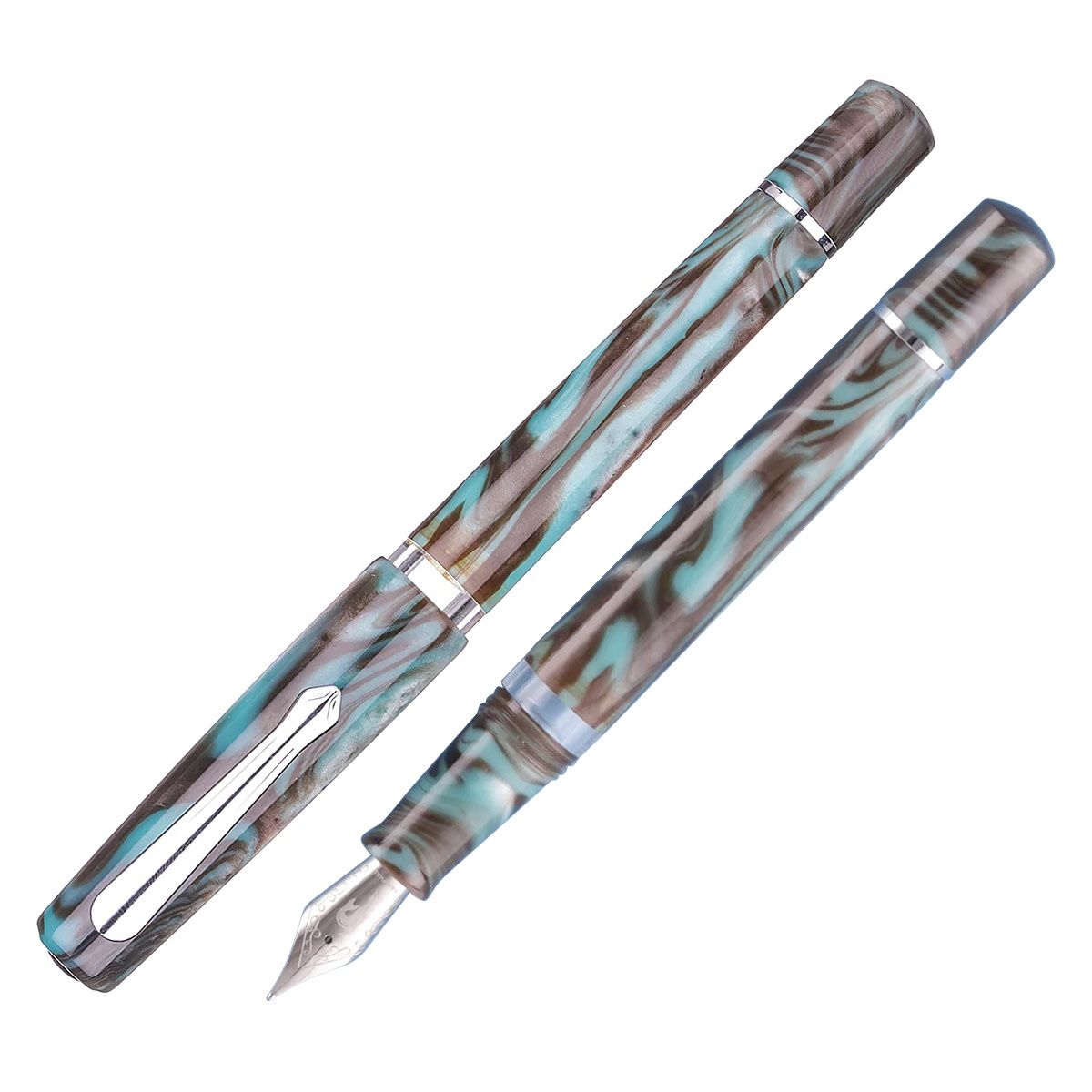 Nahvalur Schuylkill Chromis Teal Fountain Pen
