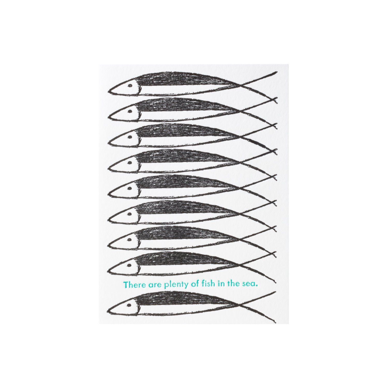 Fish in the Sea Letterpress Card