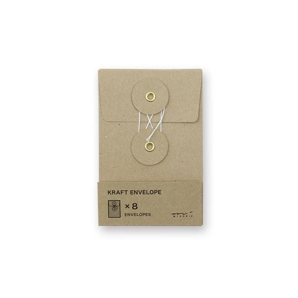 Kraft Envelope w string S Brown