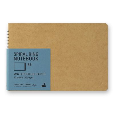 Spiral Notebook B6 Slim Watercolor Paper