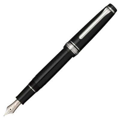 Sailor Pro Gear Slim Black/Silver Fountain Pen