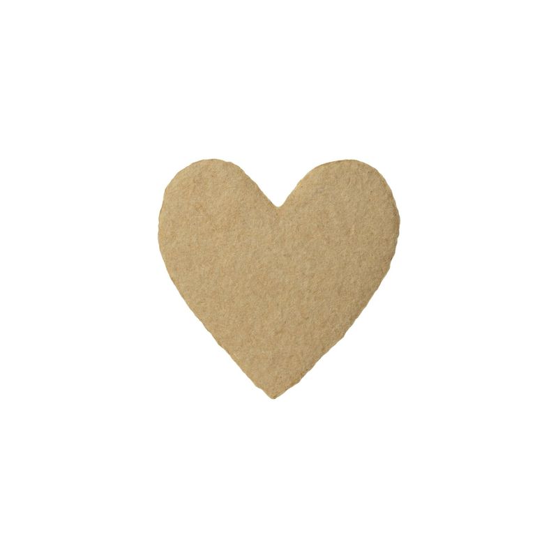 Petite Kraft Handmade Paper Heart