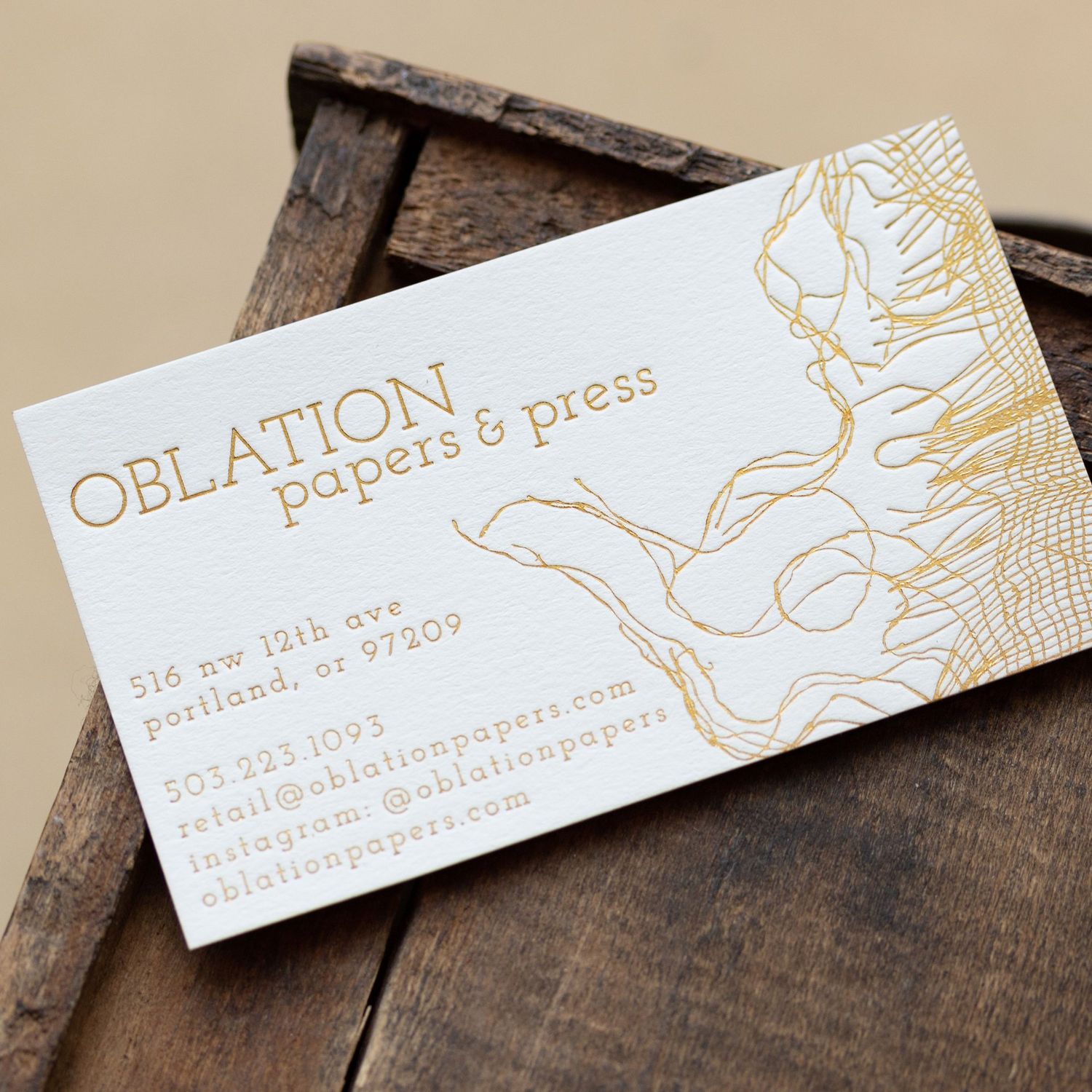 Custom Letterpress Deposit $100