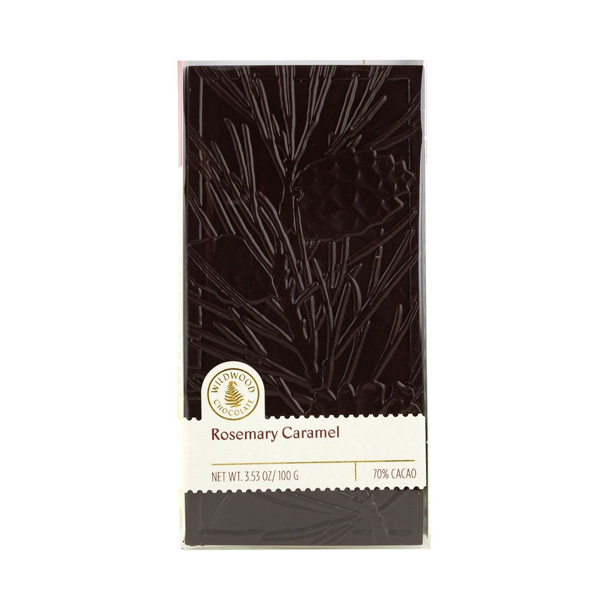 Rosemary Caramel Embossed Chocolate Bar