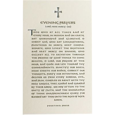 Evening Prayers