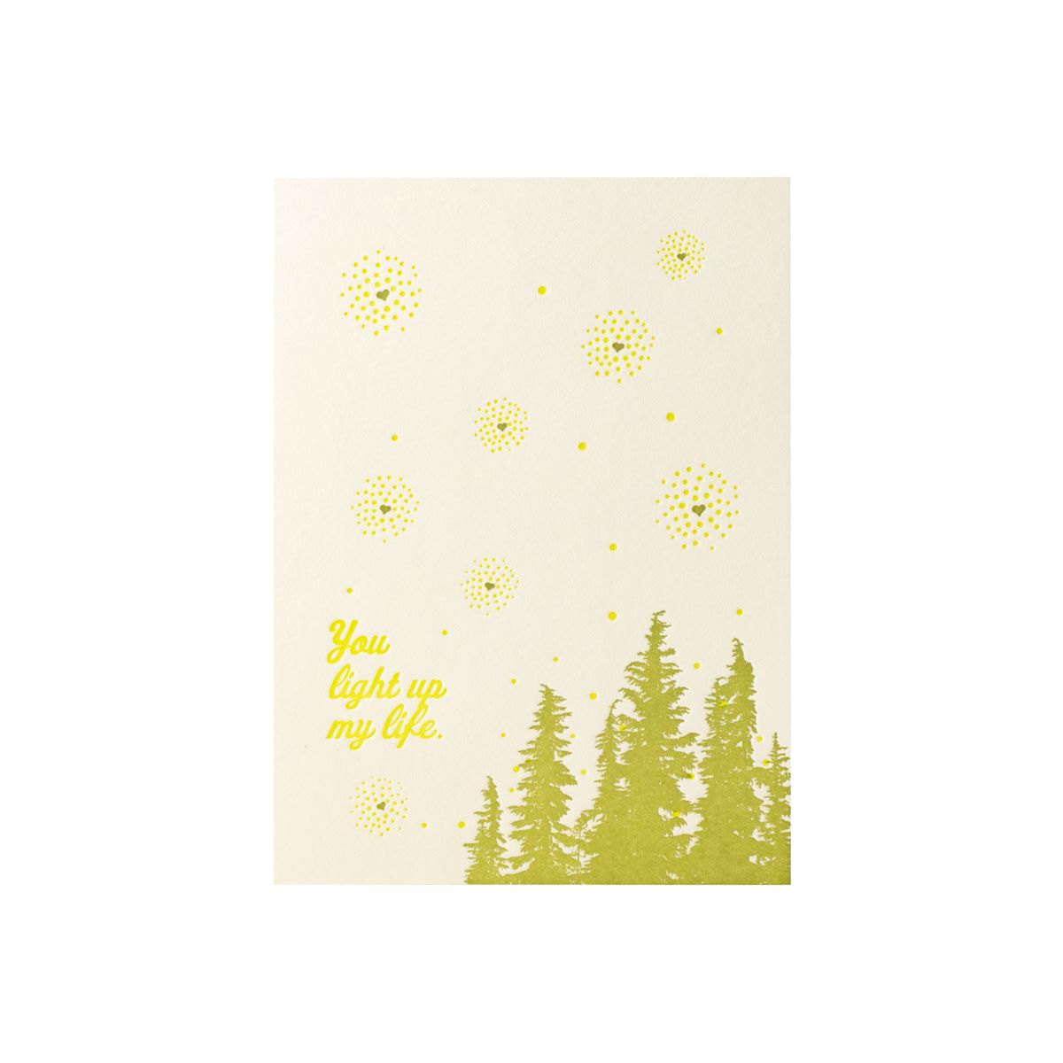 You Light Up My Life Letterpress Card
