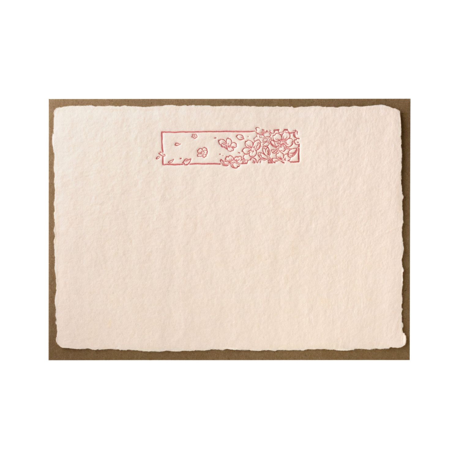 Blossom Deckled Correspondence Note