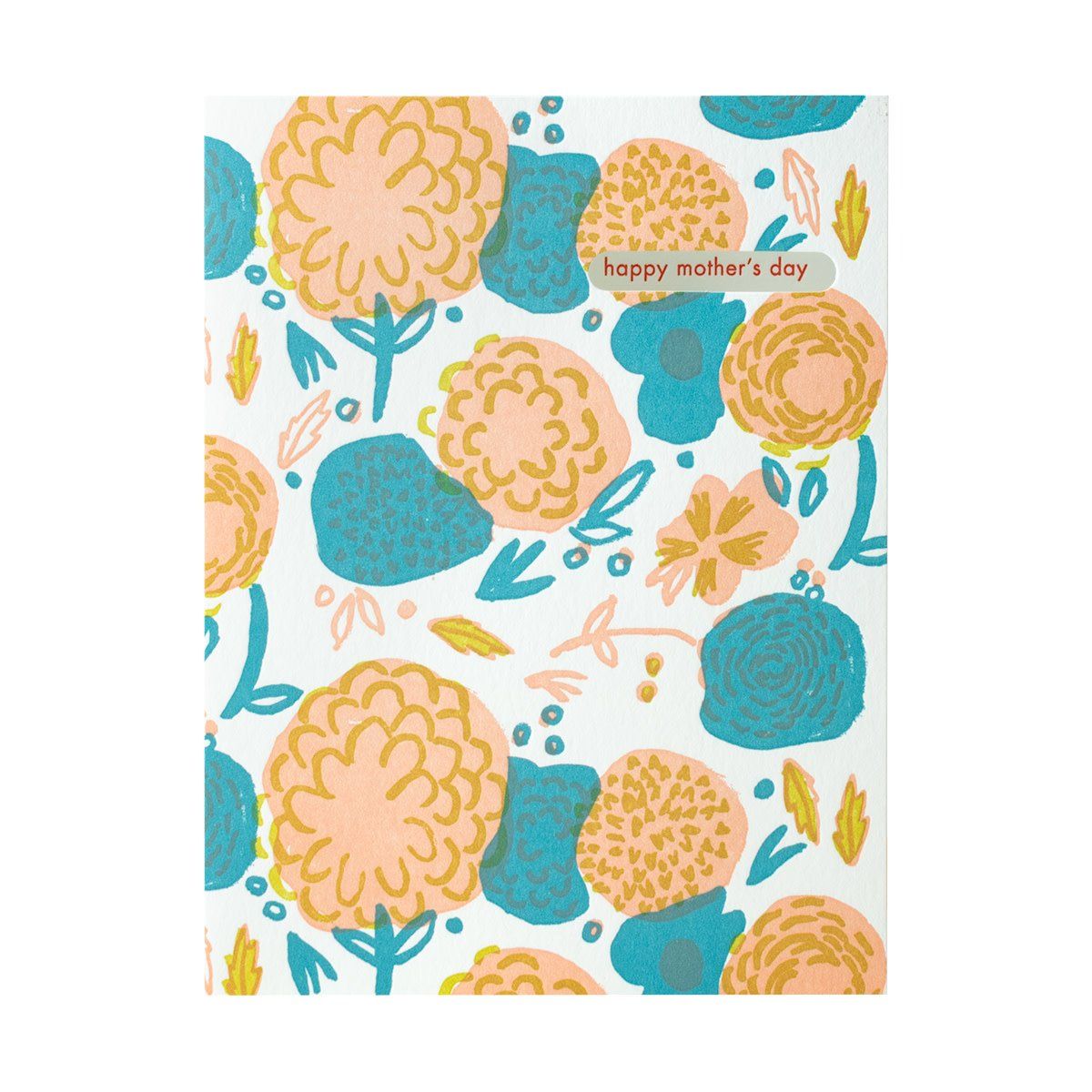 Flower Power Mom Letterpress Card