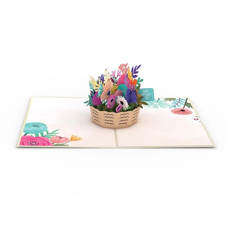 Mother&#39;s Day Basket Pop Up Card