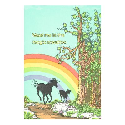 Meet Me in the Magic Meadow Letterpress Card