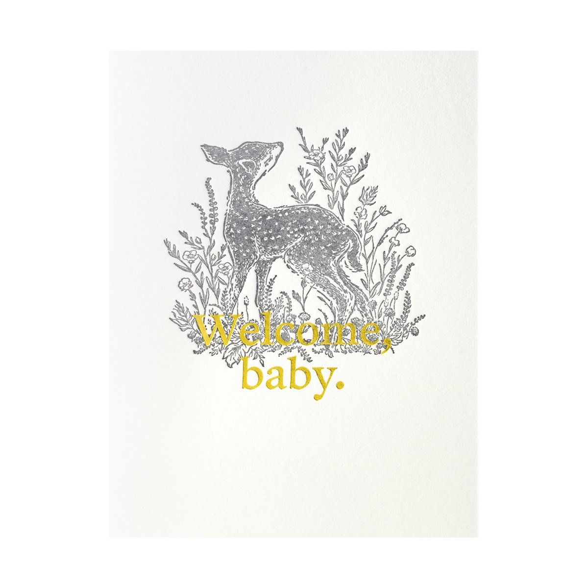 Welcome Baby Letterpress Card