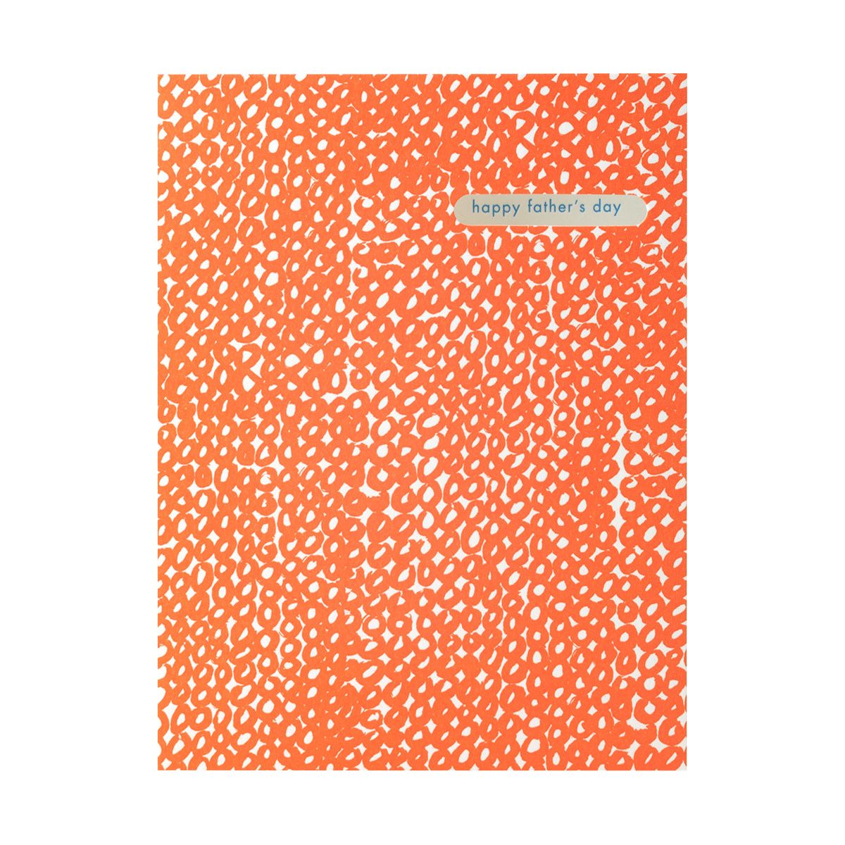 Circle Pattern Father&#39;s Day Letterpress Card