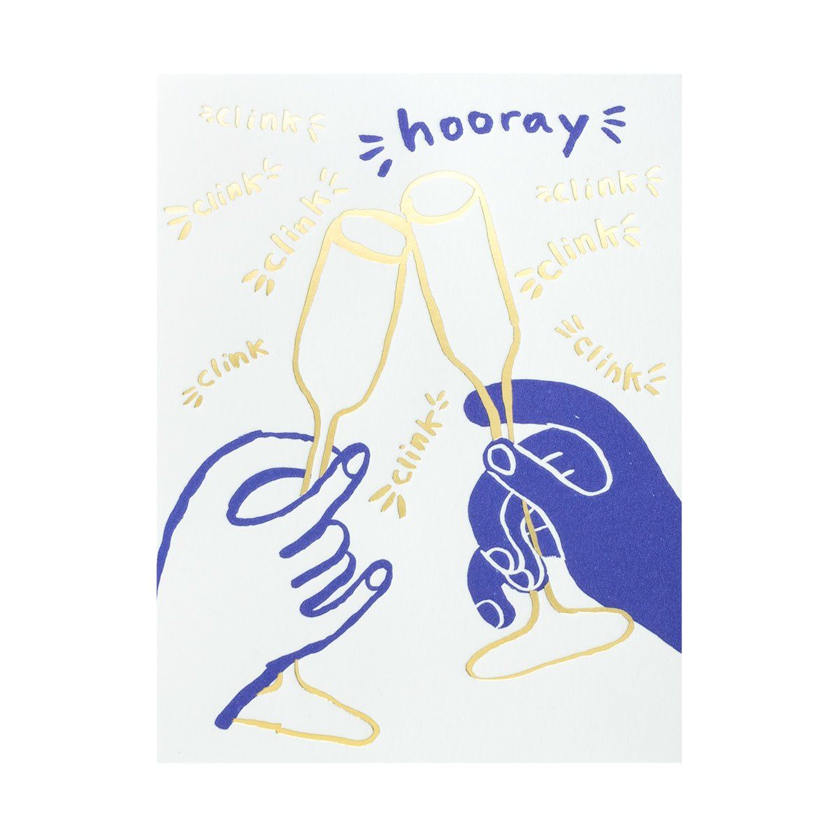 Clink Clink Letterpress Card