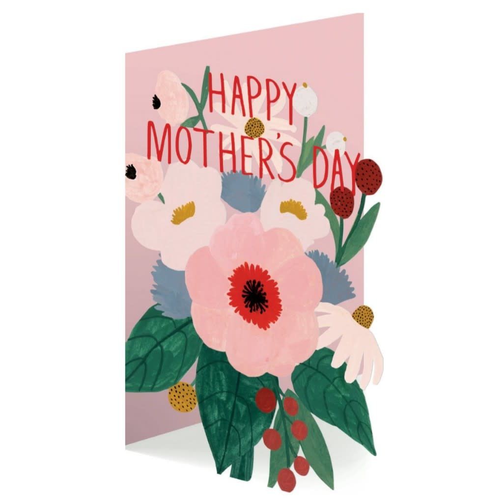 Mother&#39;s Day Bouquet Laser Card