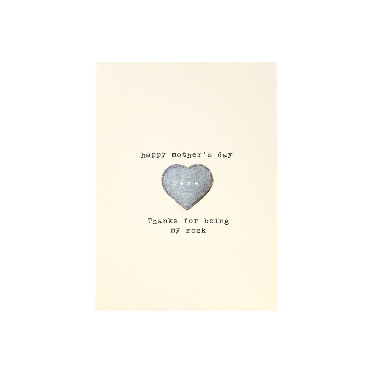 Happy Mother&#39;s Day Thanks For Being My Rock Greeting Card