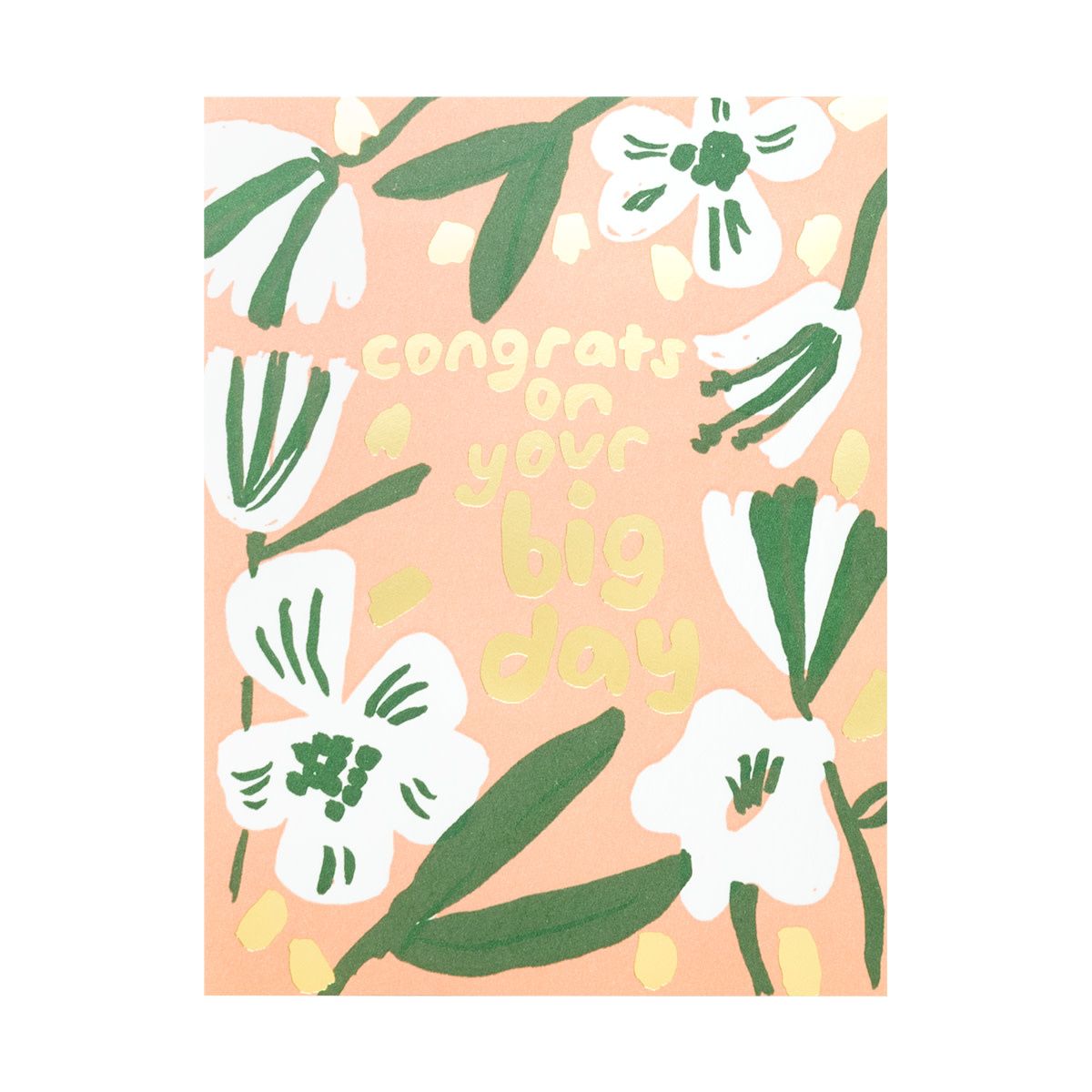 Big Day Congrats Letterpress Card