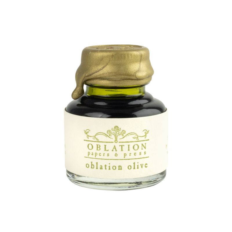 Oblation Papers &amp; Press Olive Fountain Pen Ink (30ml)