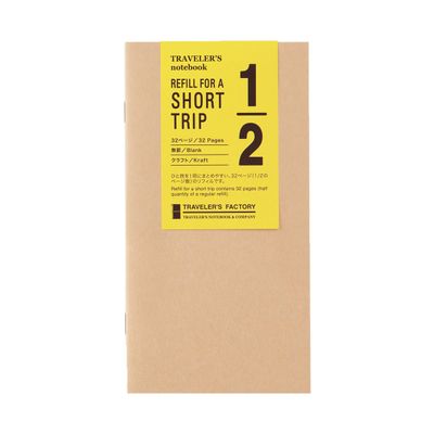 TRAVELER’S COMPANY – Traveler’s Factory – Refill – Short Trip Kraft (Regular Size)