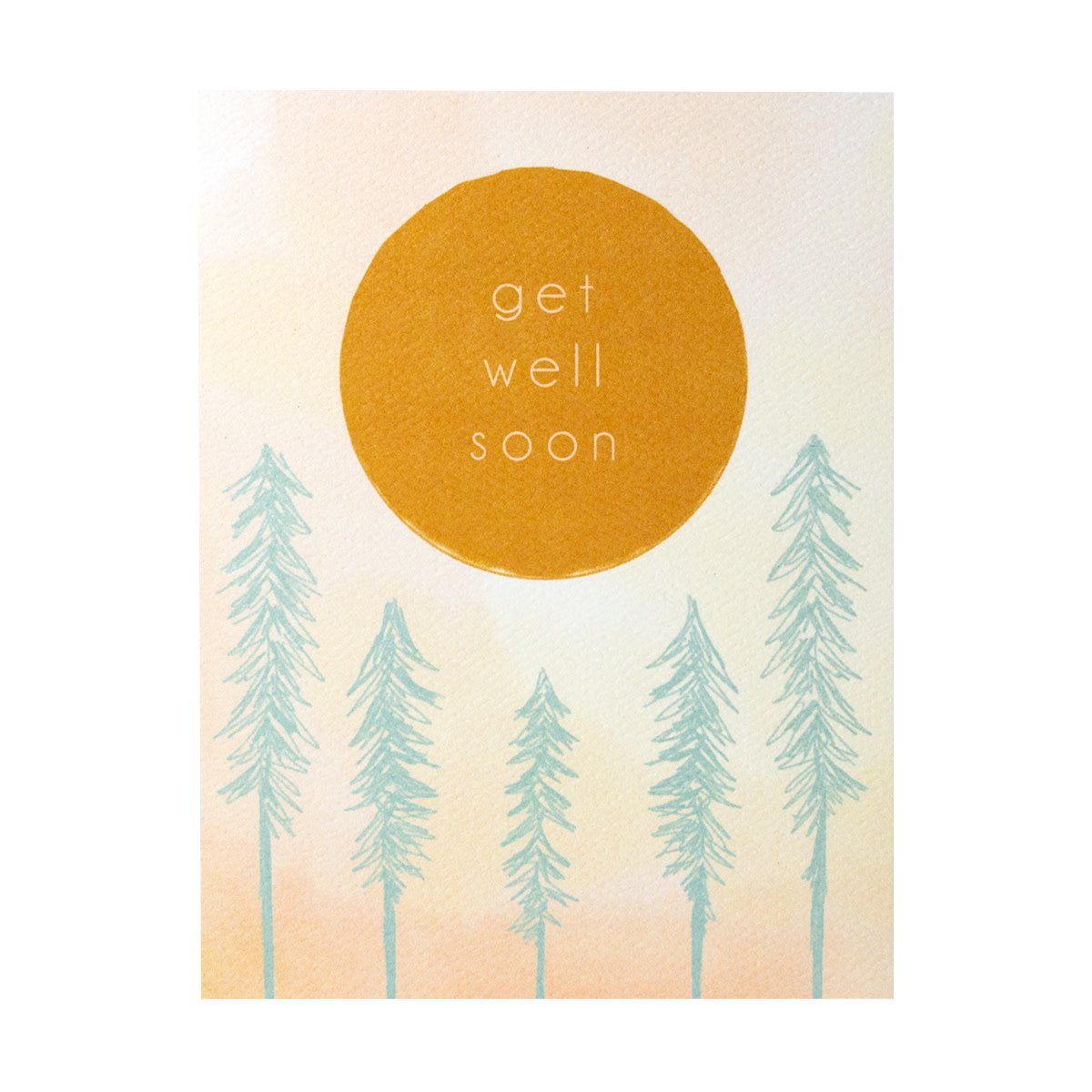 Get Well Soon Trees Greeting Card