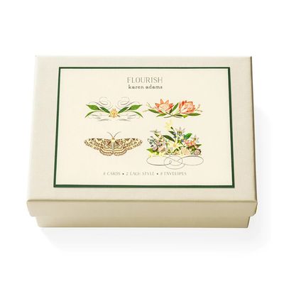 Flourish Letterpress Note Card Box