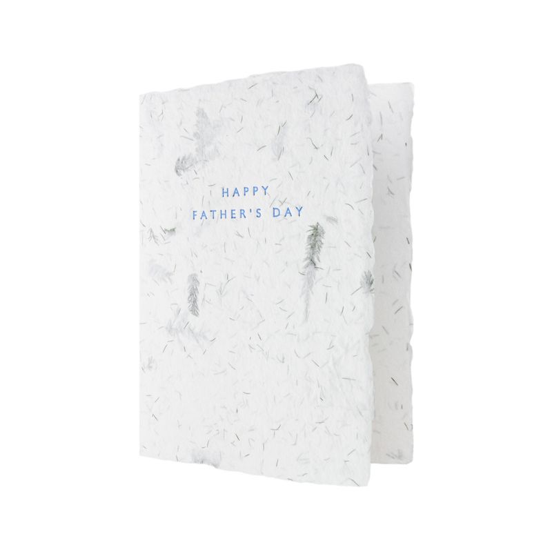 Father&#39;s Day Greeted Fern Letterpress Card