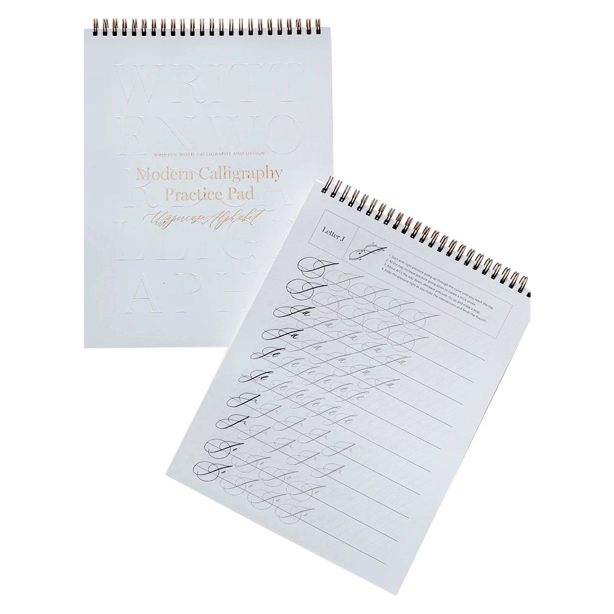 Uppercase Alphabet Calligraphy Practice Pad