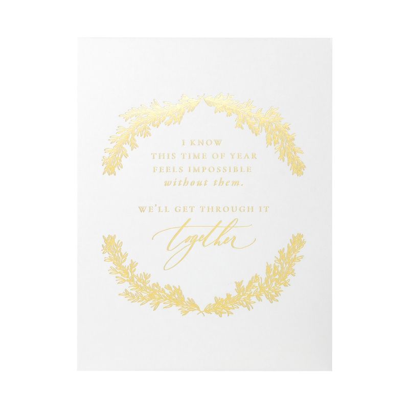 Difficult Time of Year Letterpress Card