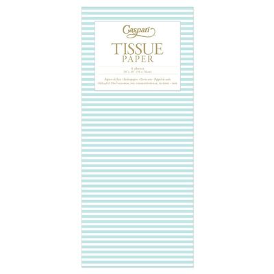 Mini Stripe Robin&#39;s Egg Tissue Paper
