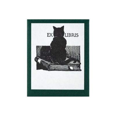 Cat on Book Bookplates
