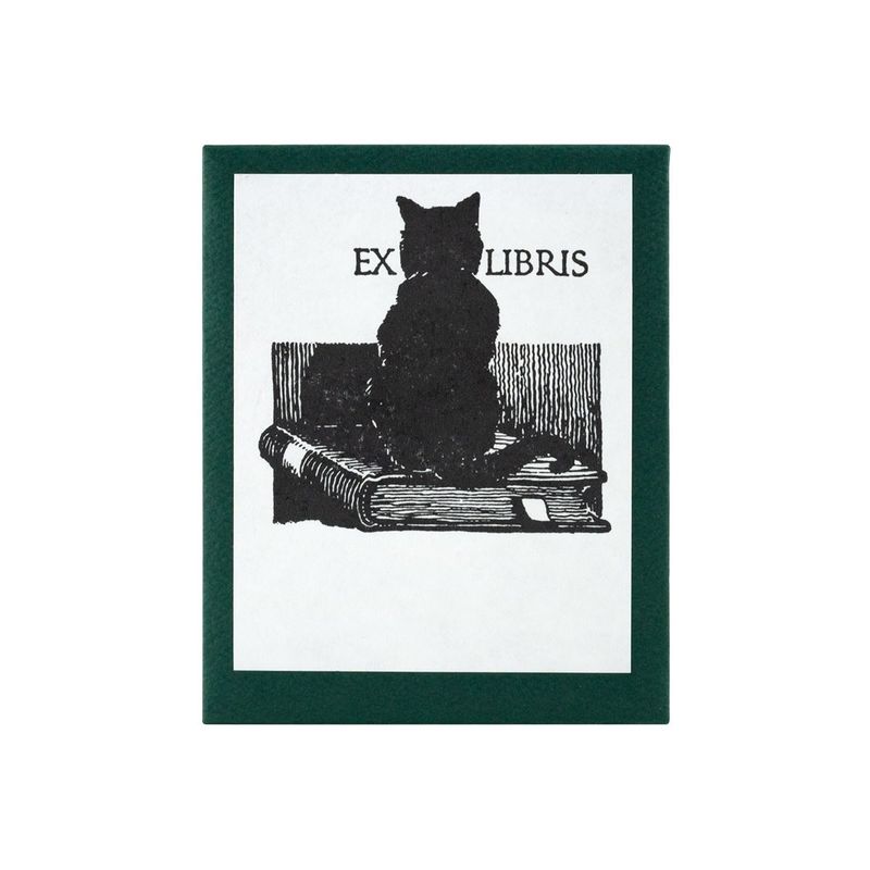 Cat on Book Bookplates