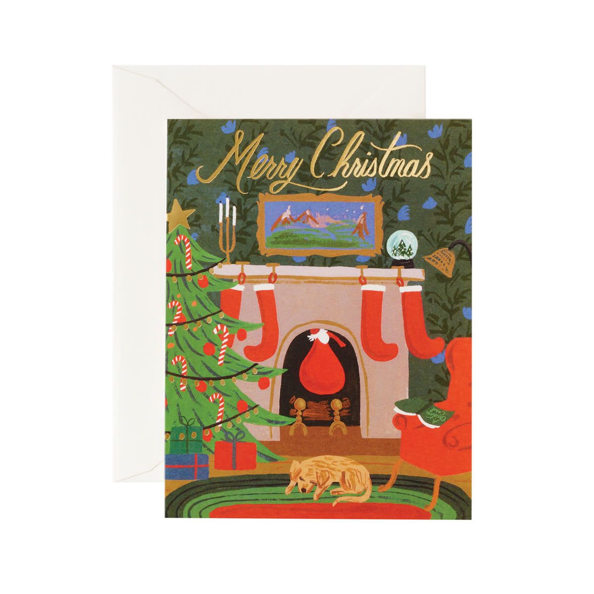Christmas Eve Scene Greeting Card