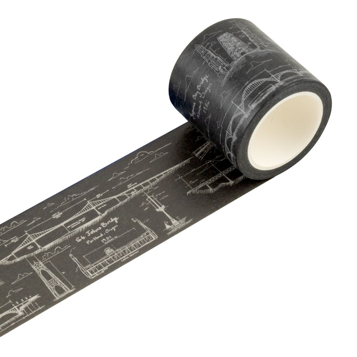 Architectural Bridge Washi Oregon Charcoal