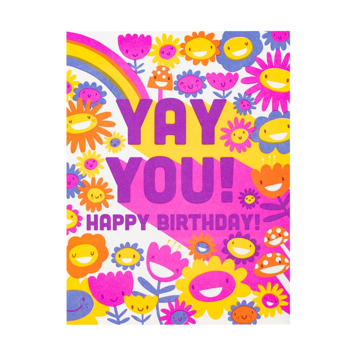 Yay You Birthday Letterpress Card