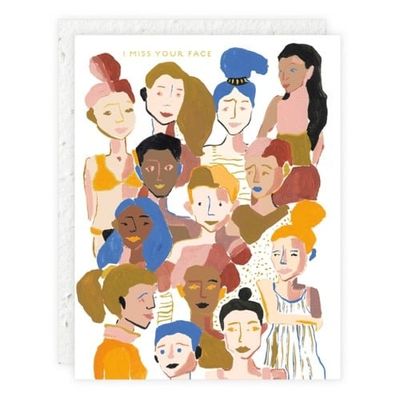 Miss Your Face Friendship Card