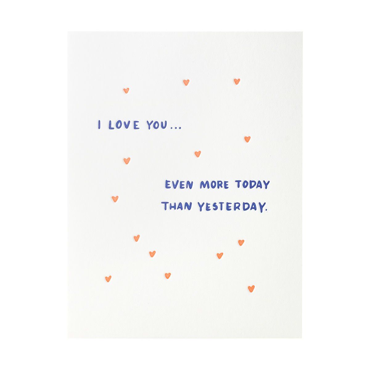 Even More Today Letterpress Card